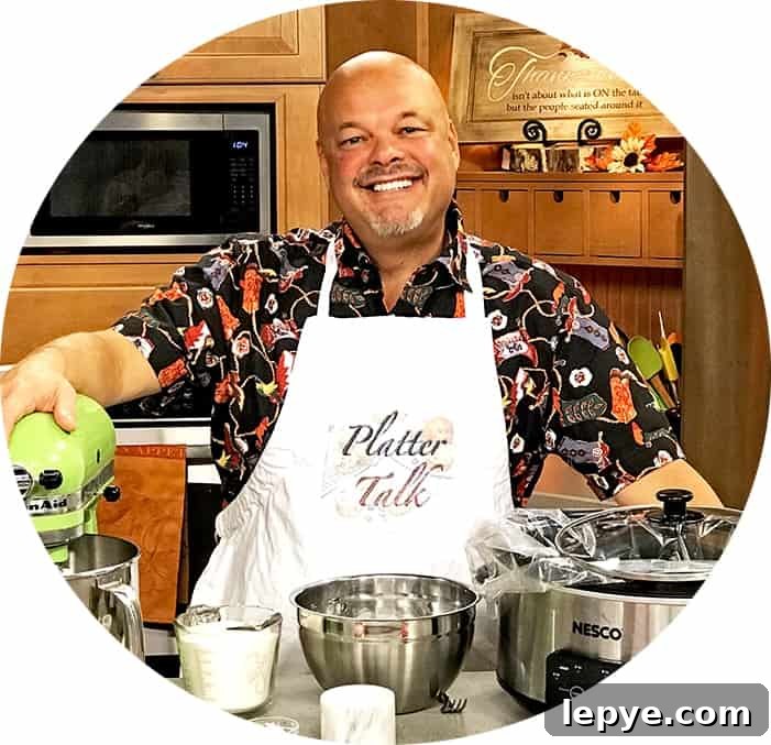 Dan from Platter Talk standing in the kitchen.