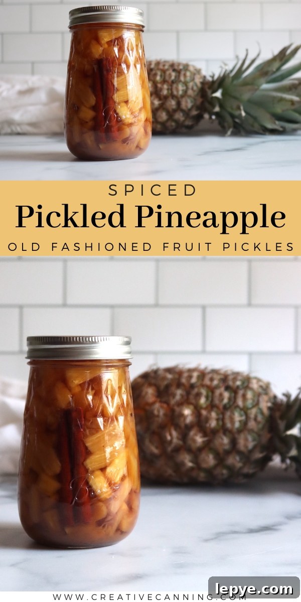Spiced Pickled Pineapple Recipe: Tangy, Sweet, and Savory Jarred Pineapple 8 Spiced Pickled Pineapple Recipe