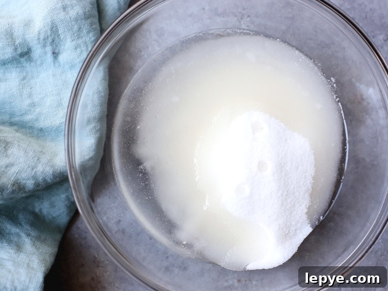 Sugar and oil for sugar scrub recipe