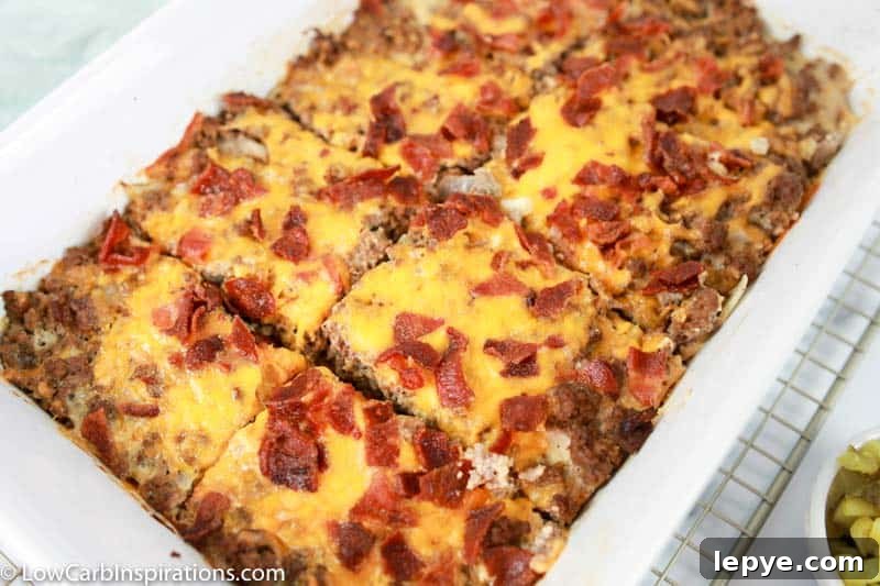 close up of plated casserole