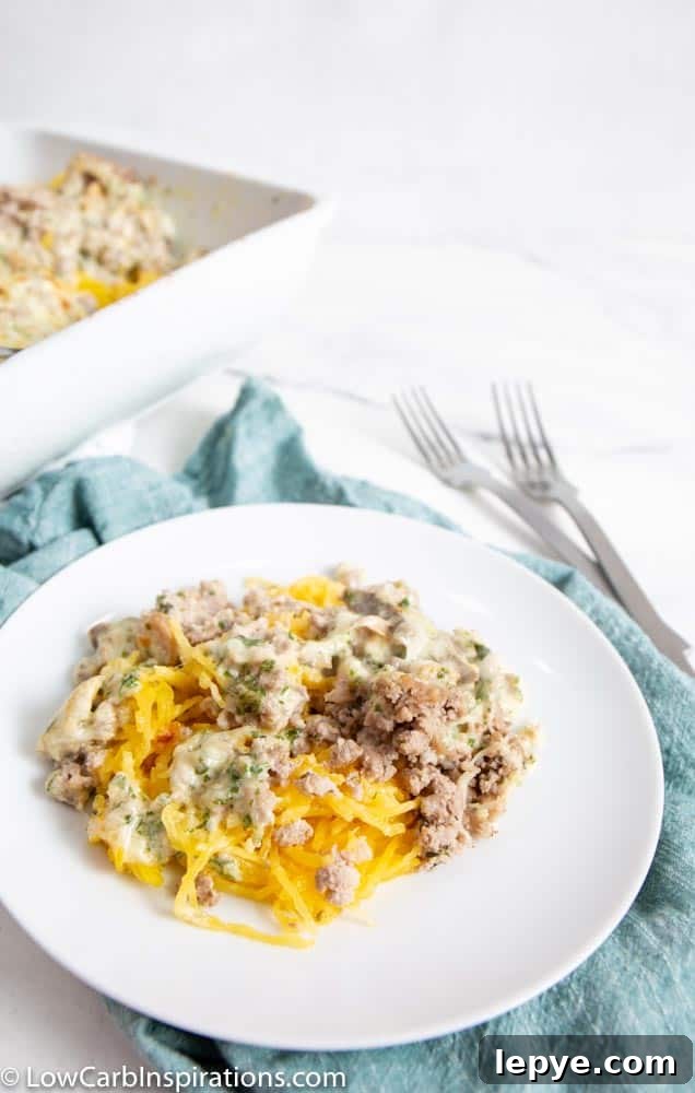 Keto Spaghetti Squash Casserole Recipe