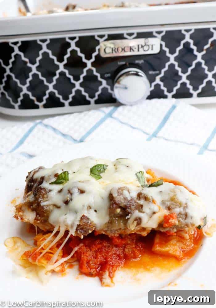 Slow Cooker Keto Meatball Casserole Recipe