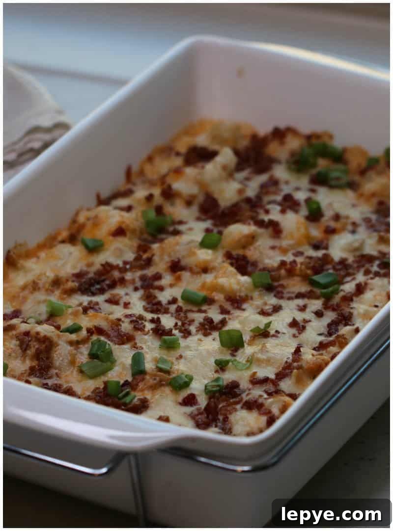 Keto Bacon Ranch Chicken Casserole Recipe