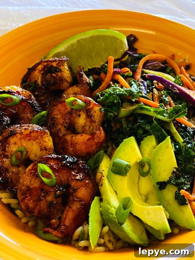 Blackstone Tequila Lime Shrimp Bowls