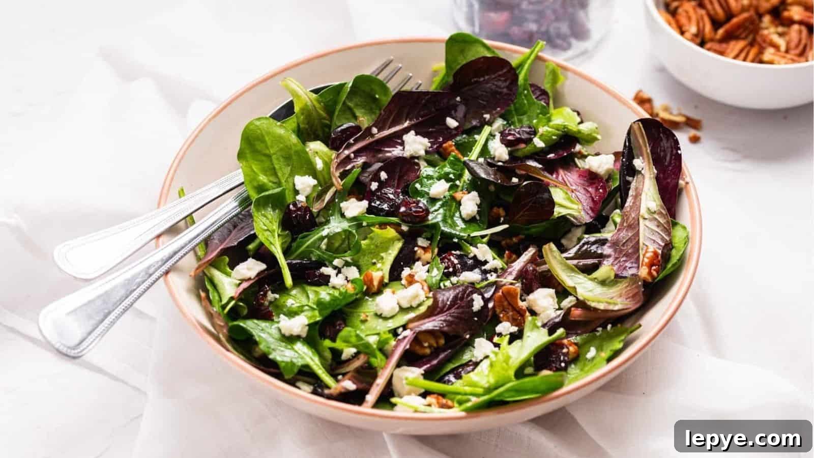 16 Festive Winter Salads Featuring Cranberry Flavors for Every Celebration 15 Cranberry Salad with Pecans
