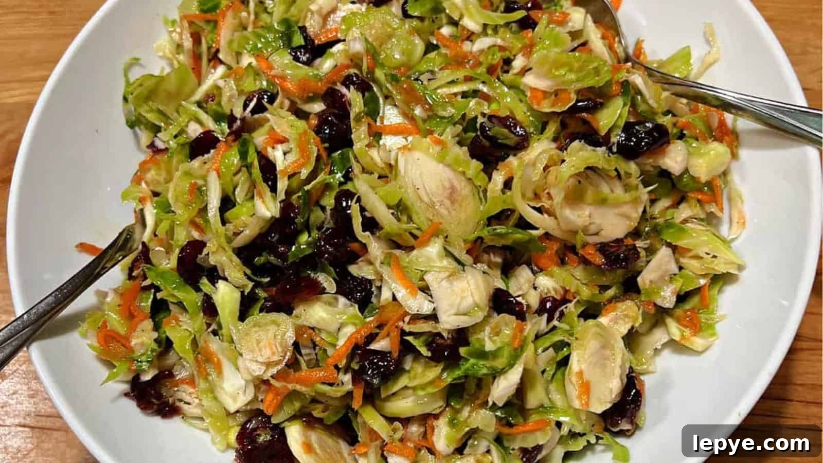 16 Festive Winter Salads Featuring Cranberry Flavors for Every Celebration 3 Brussels Sprouts Salad with Cranberries