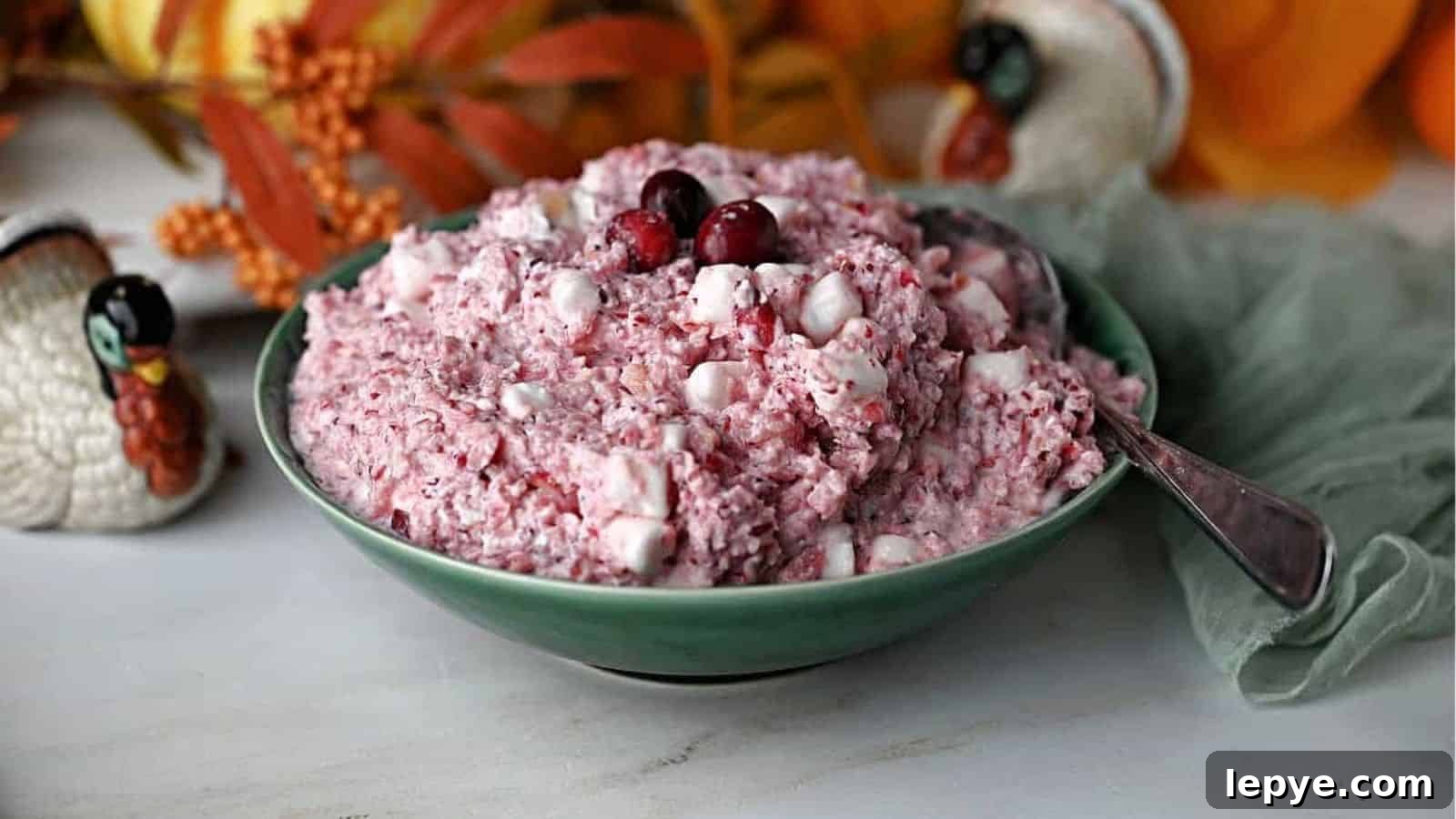 16 Festive Winter Salads Featuring Cranberry Flavors for Every Celebration 4 Cranberry Fluff Salad