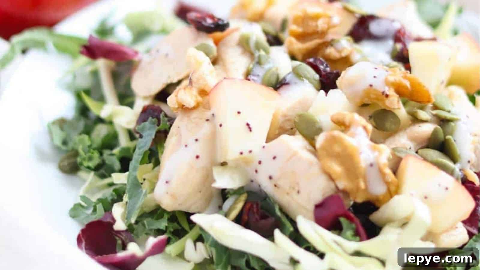 16 Festive Winter Salads Featuring Cranberry Flavors for Every Celebration 6 Crunchy Kale Chicken Salad with Cranberries