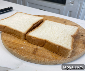 Bread trimmed