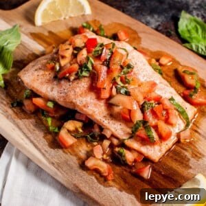 Pomodoro Salmon Bruschetta: Tomato & Herb Topping on Crispy Bread 5 Bruschetta salmon is an easy, summery dish that is a great way to take advantage of in-season tomatoes and basil. Ready in under 30 minutes!