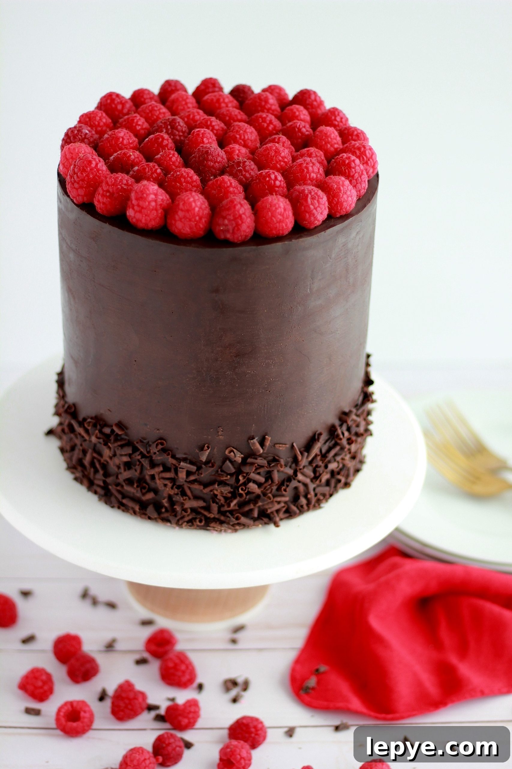 Decadent Dark Chocolate Cake with Fresh Raspberry Filling 2 img 4324 1 scaled