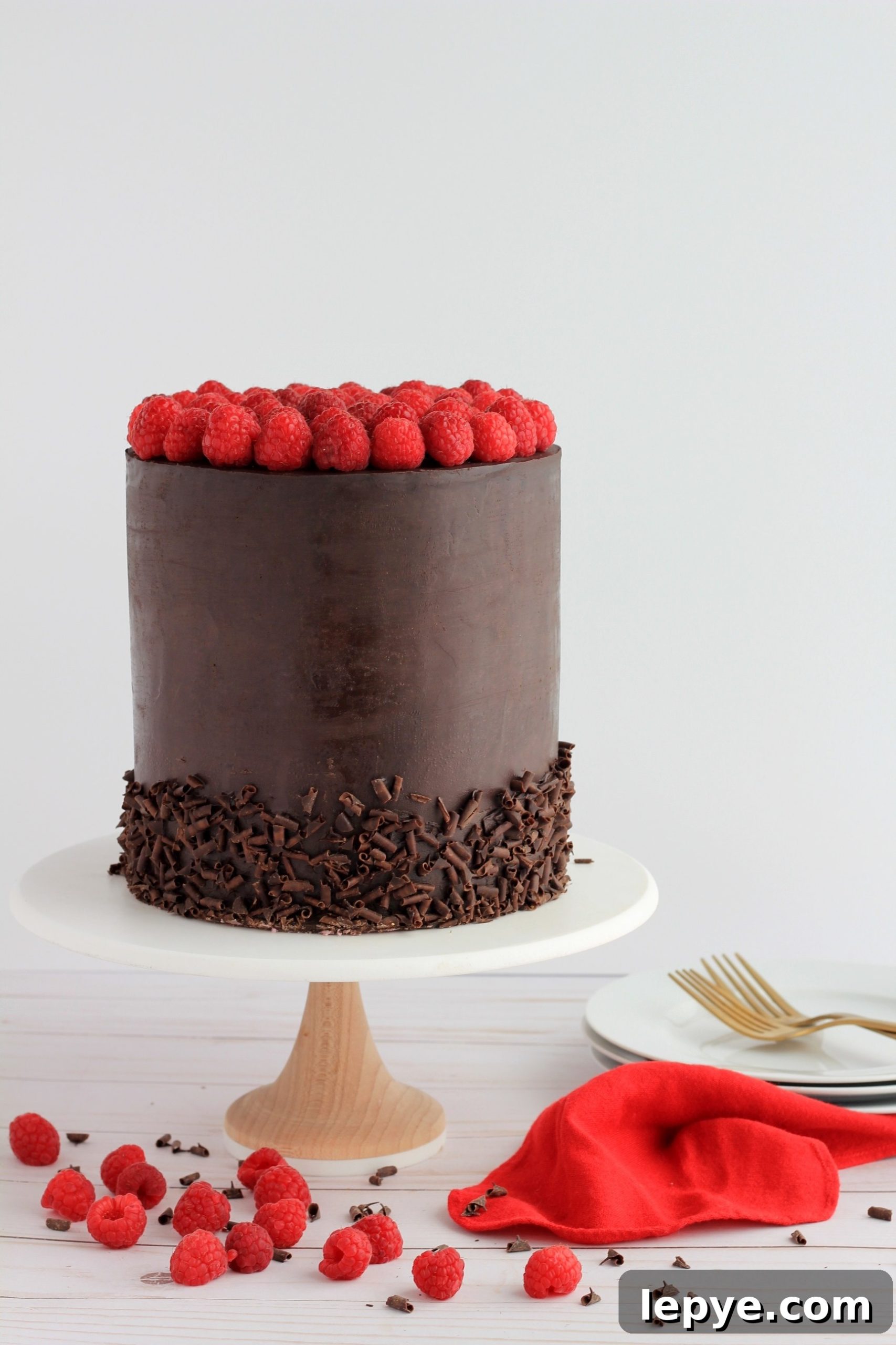 Decadent Dark Chocolate Cake with Fresh Raspberry Filling 3 img 4324 2 scaled