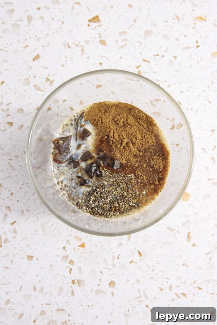 brown sugar overnight oats unmixed in a glass jar