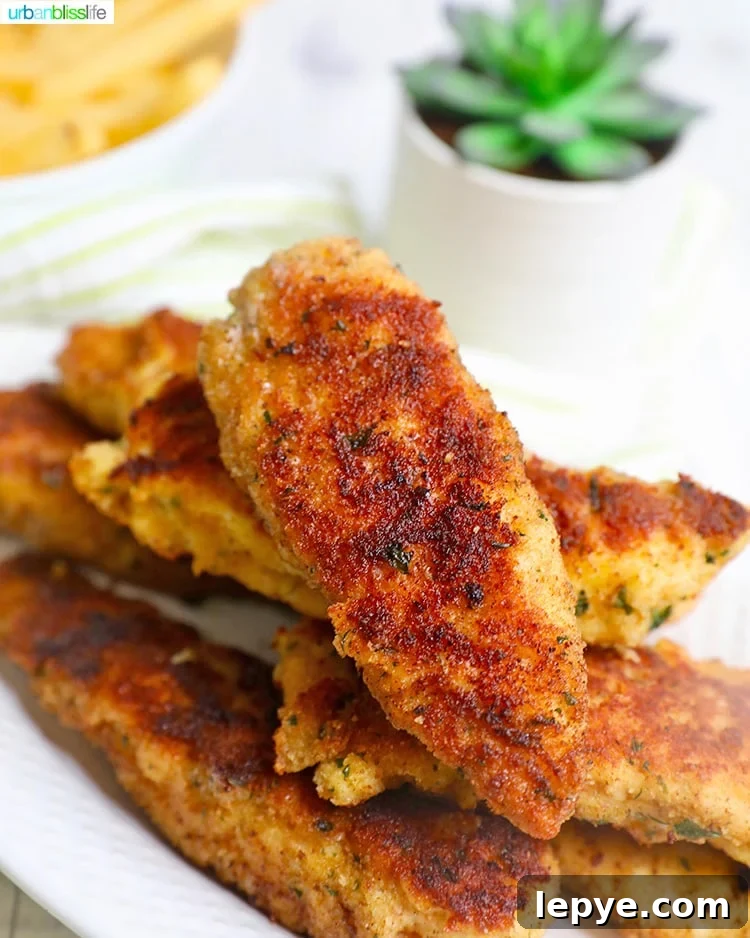 Crispy Breaded Chicken Tenders Recipe for Perfectly Crunchy Results 2 Breaded Chicken Tenders recipe on UrbanBlissLife.com