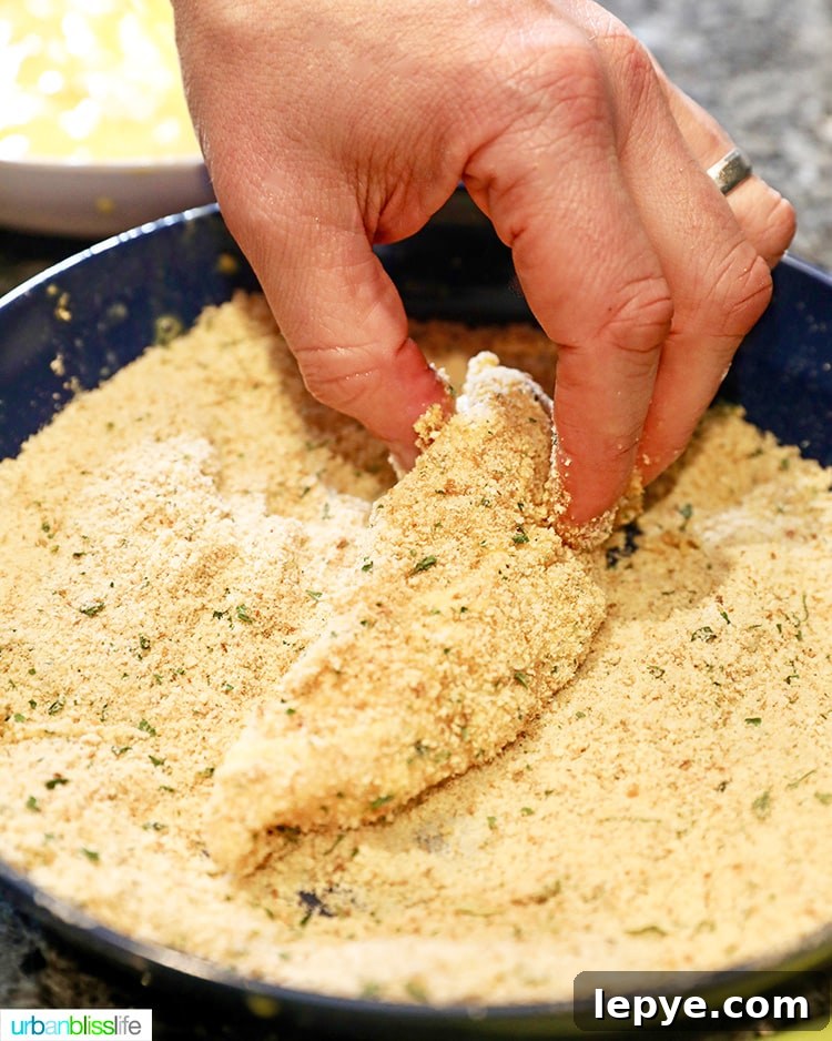 Crispy Breaded Chicken Tenders Recipe for Perfectly Crunchy Results 8 coating chicken tenders in breadcrumbs