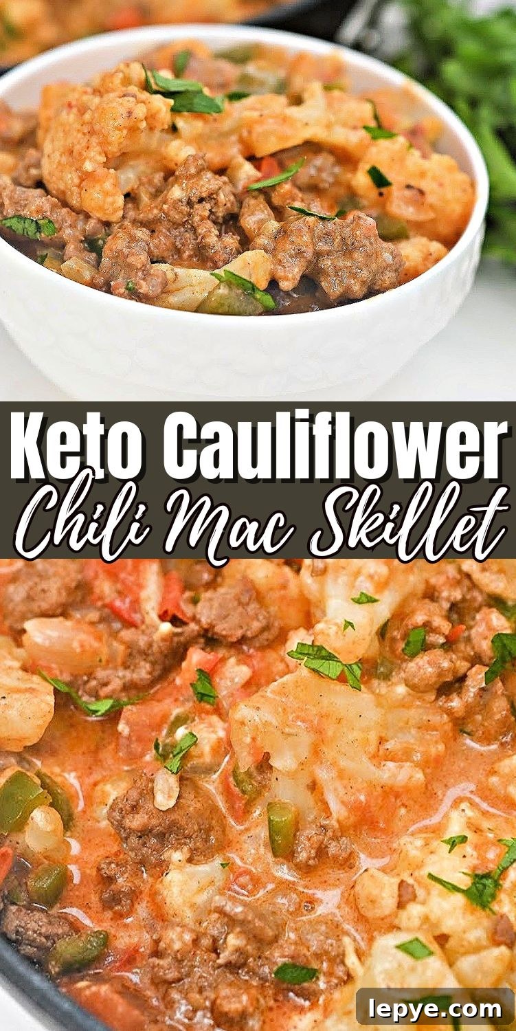 Keto Chili Mac Skillet Recipe — Low-Carb Comfort Meal 13 Keto Chili Mac Skillet