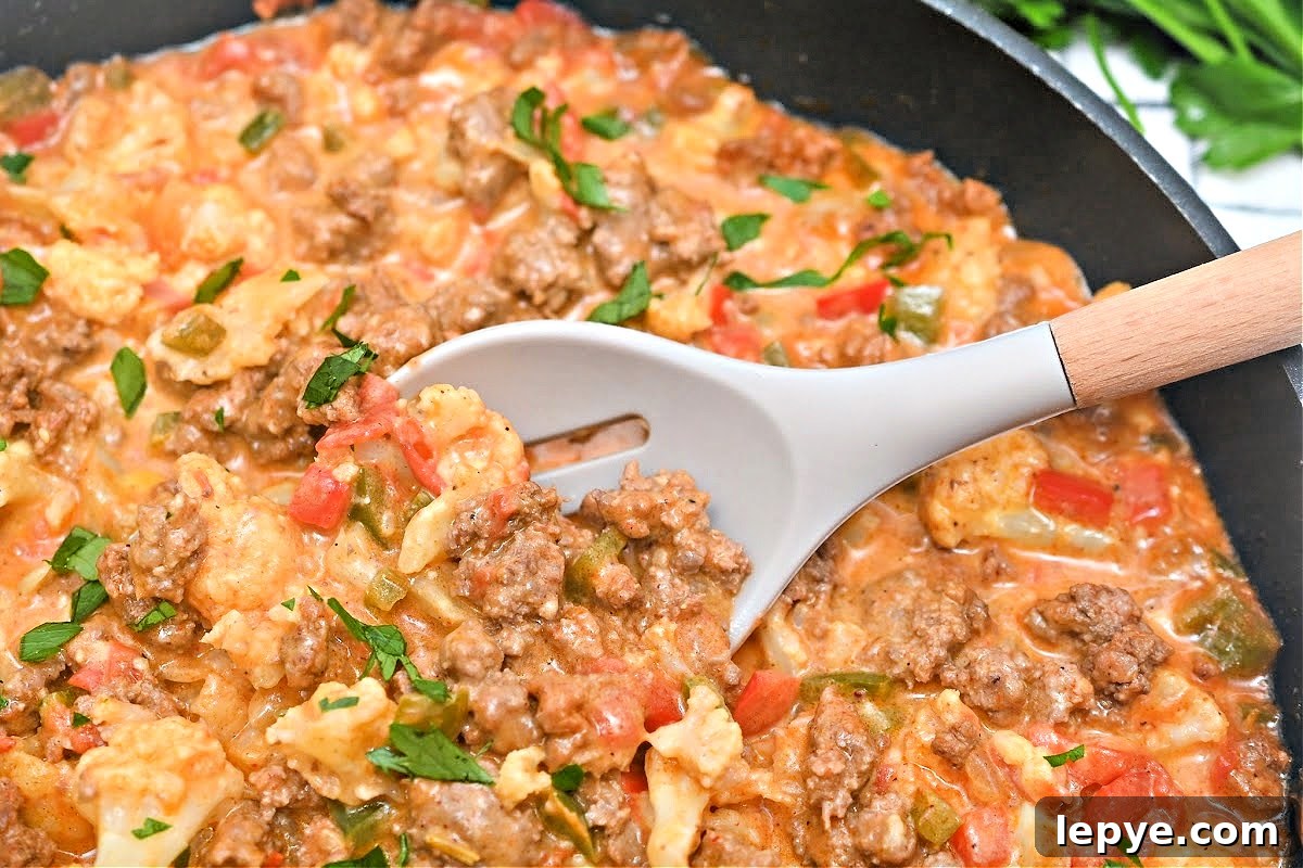 Keto Chili Mac Skillet Recipe — Low-Carb Comfort Meal 3 Keto Chili Mac Skillet