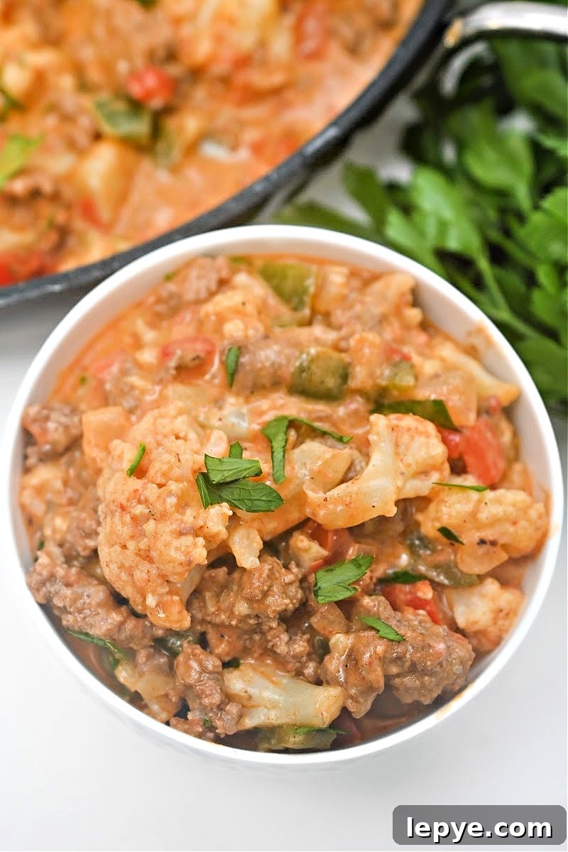 Keto Chili Mac Skillet Recipe — Low-Carb Comfort Meal 5 Keto Chili Mac Skillet