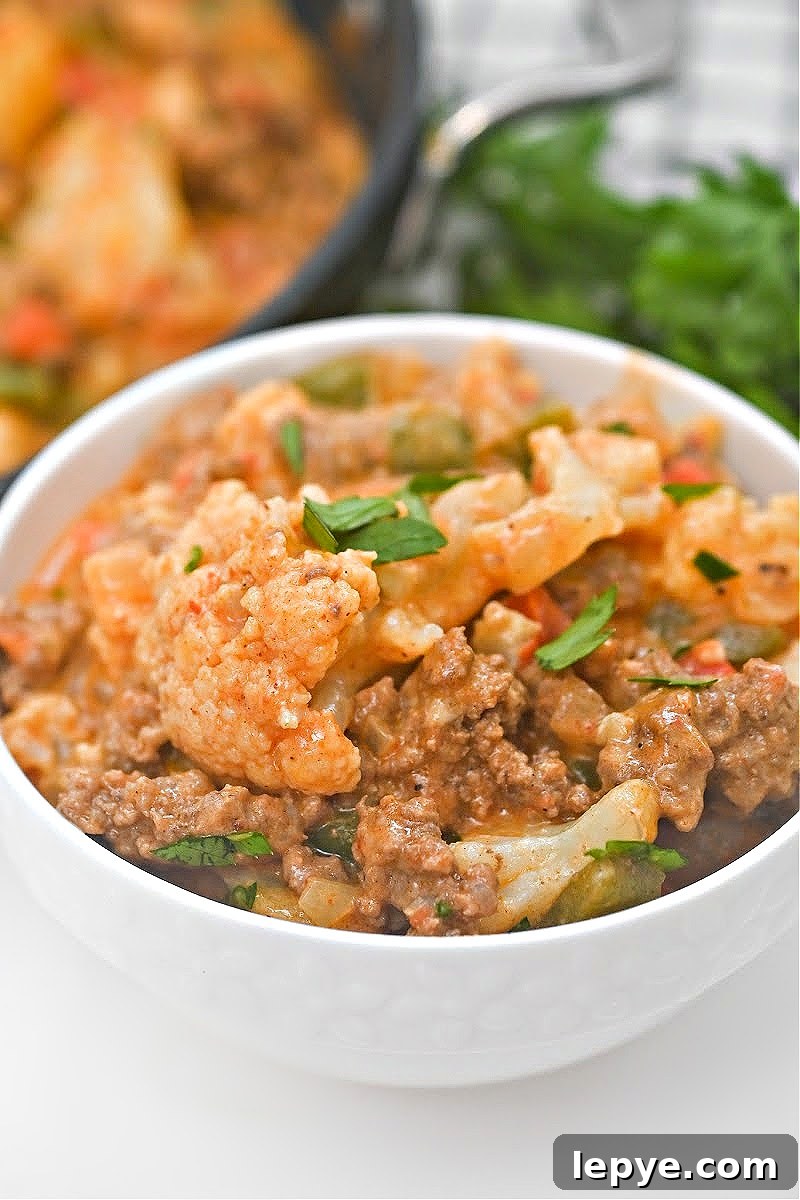 Keto Chili Mac Skillet Recipe — Low-Carb Comfort Meal 7 Keto Chili Mac Skillet
