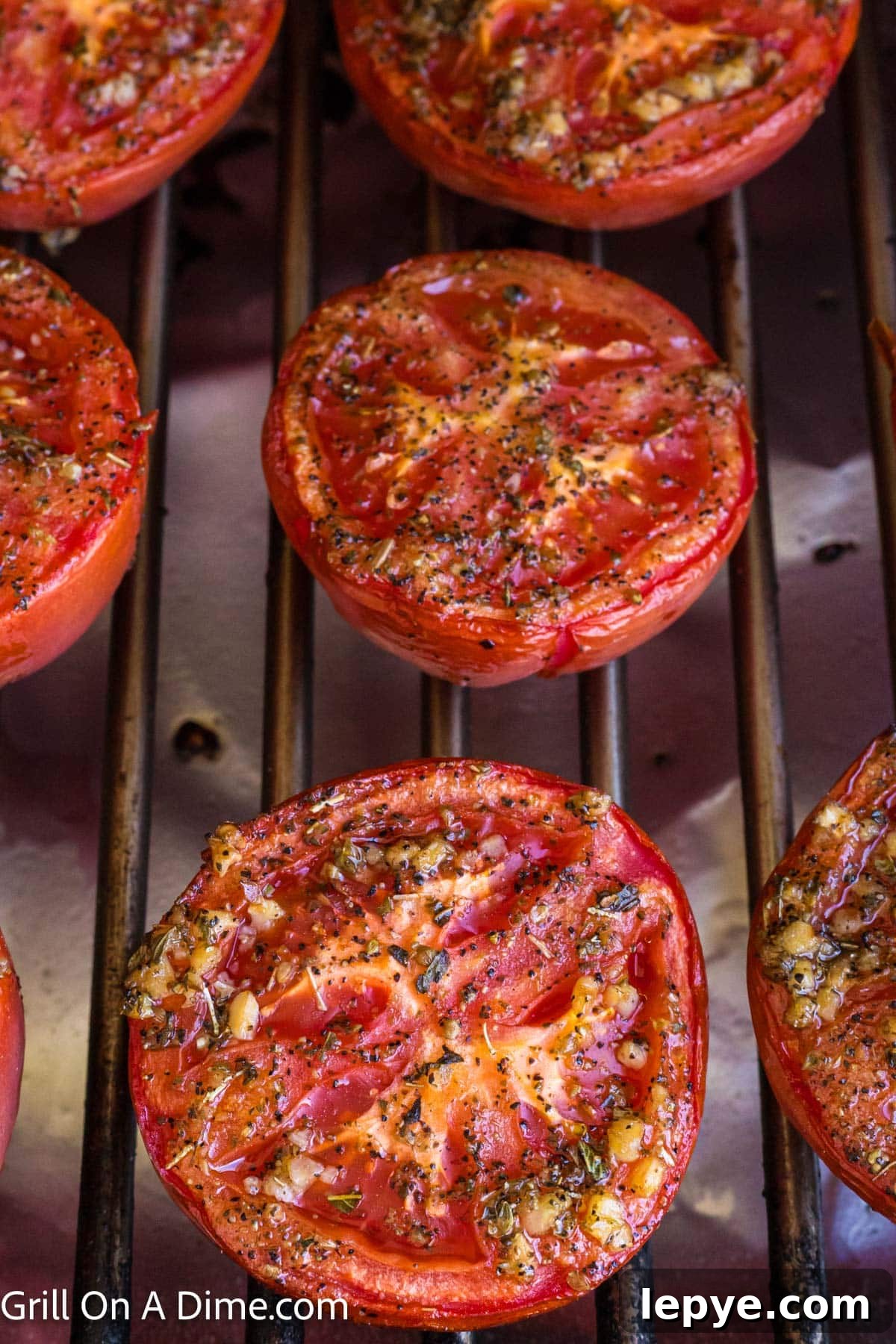Smoked Tomato Recipe: How to Smoke Tomatoes for Rich Flavor 8 Smoked tomatoes on the grill grates