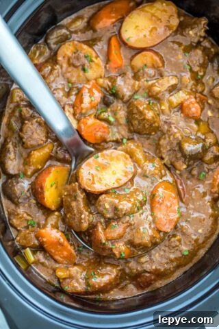 Slow Cooker Beef Stew from Scratch