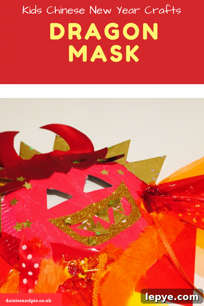 Chinese Dragon Mask Craft for Kids: Step-by-Step Paper Mask Tutorial 12 Chinese New Year dragon mask craft for kids