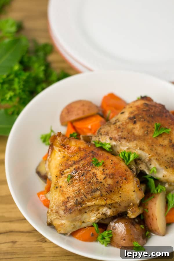 Slow Cooker Herb Chicken 