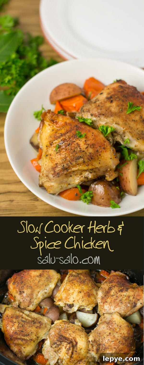 Slow Cooker Herb Chicken 