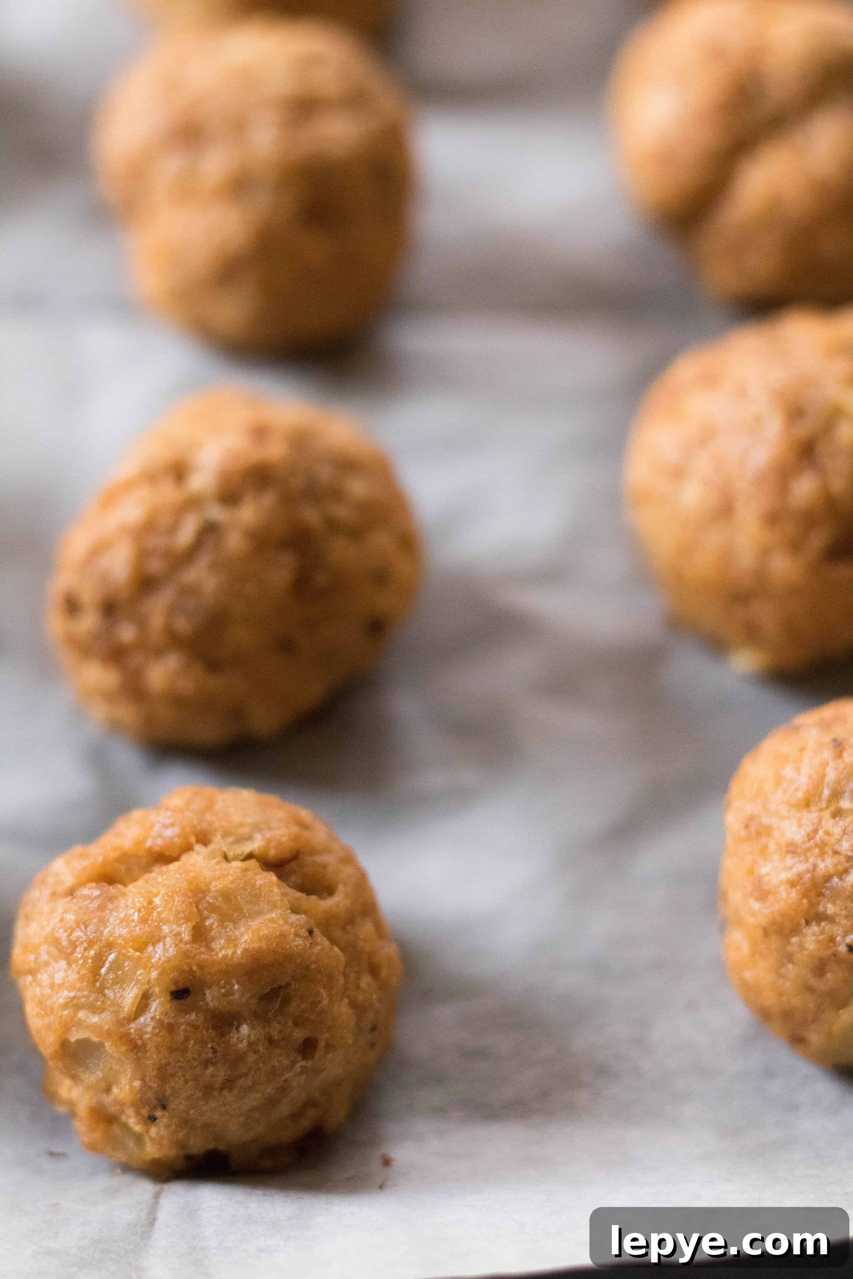 Baked chicken meatballs