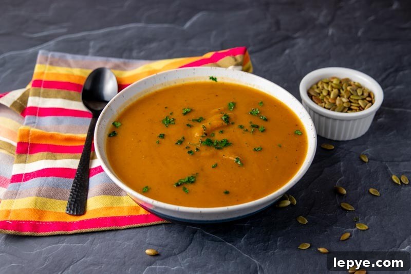 Roasted Butternut Squash Soup on the Big Green Egg
