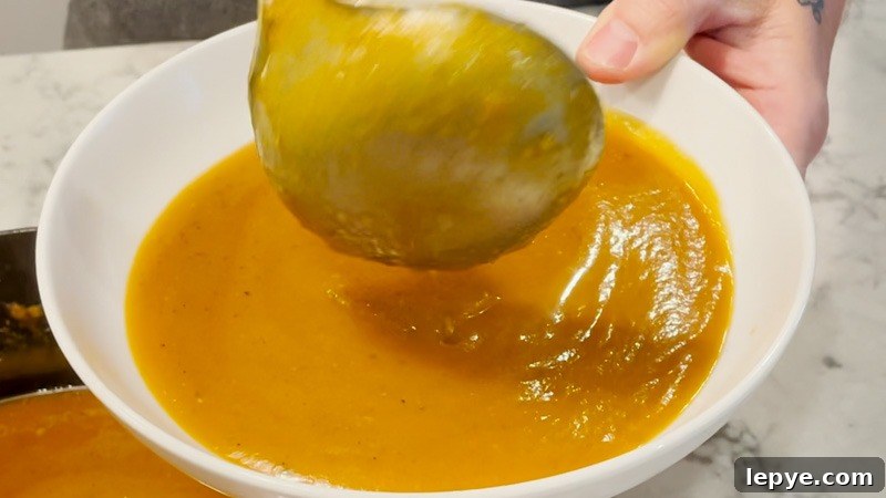Roasted Butternut Squash Soup on the Big Green Egg