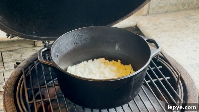 Butternut Squash Soup Cooked on the Big Green Egg