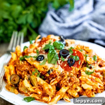 Ultimate Pizza Casserole Recipe for Crowd-Friendly Comfort Meal 2 pizza casserole on a plate