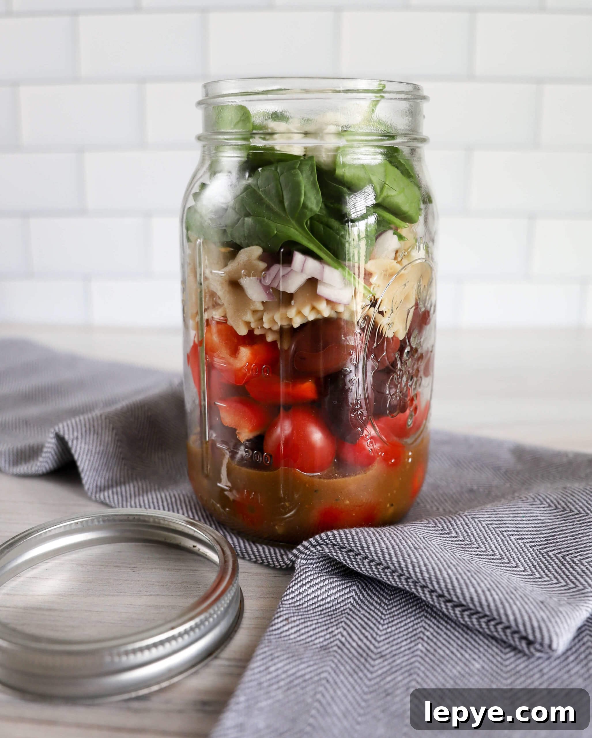 Pasta Mason Jar Salad