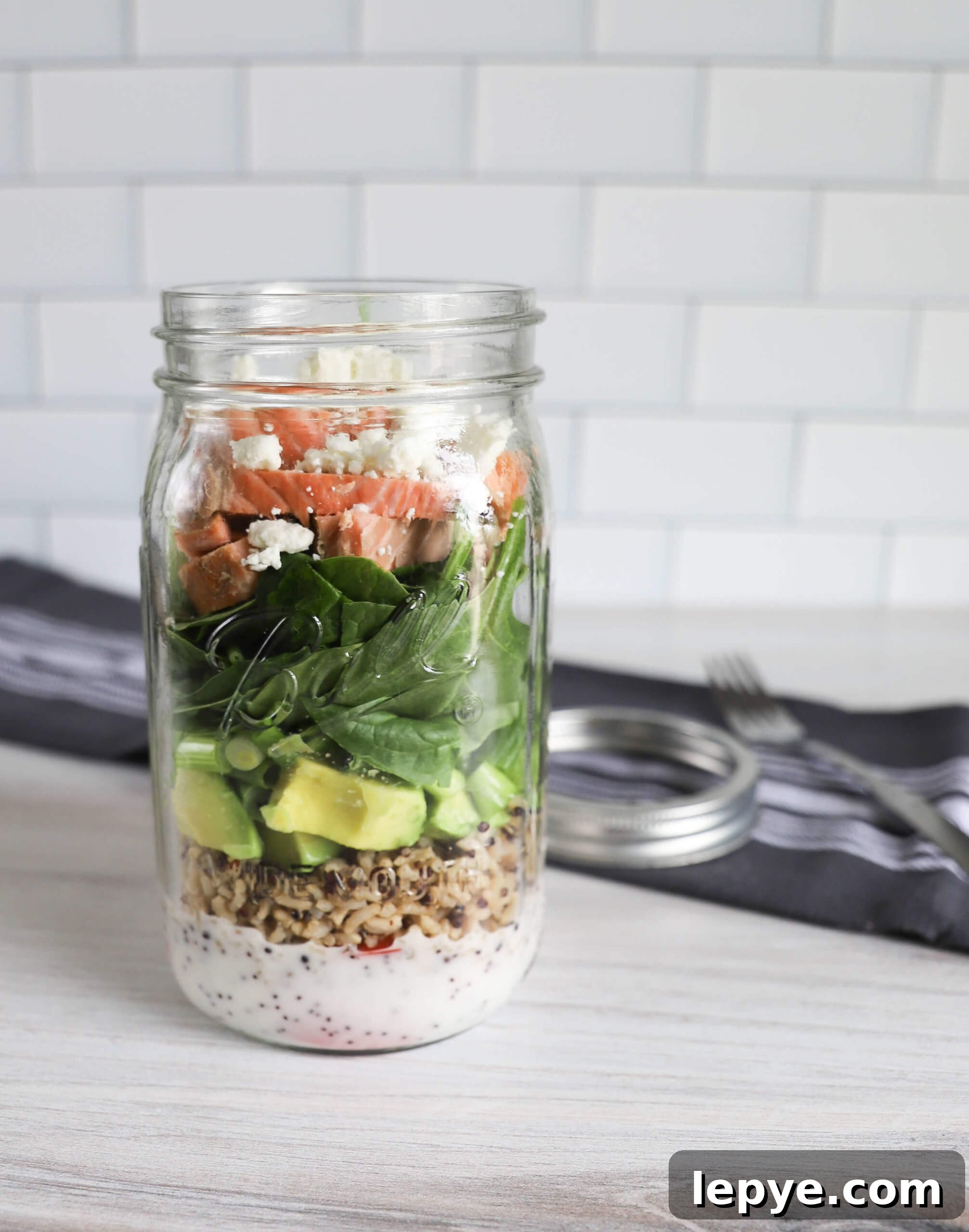Salmon & Spinach Salad