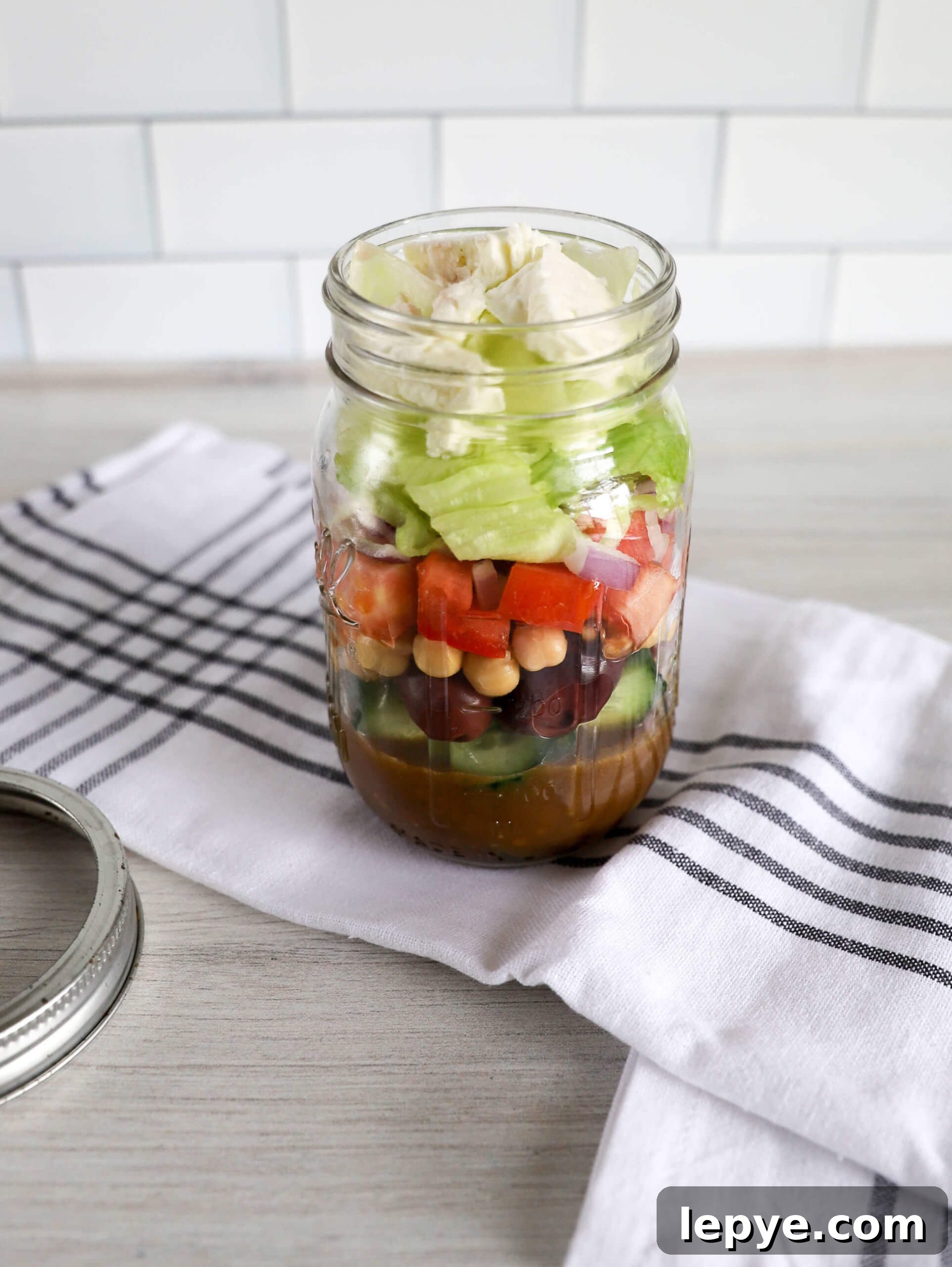 Greek Mason Jar Salad