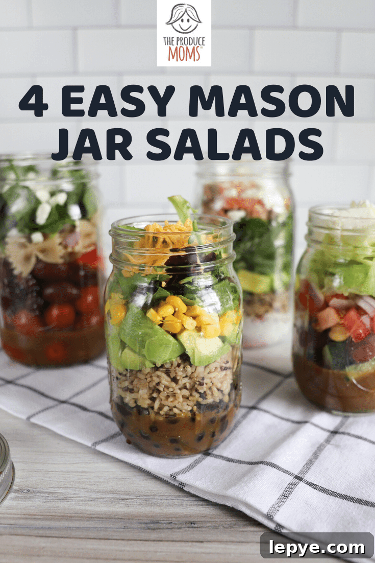 Easy Mason Jar Salads