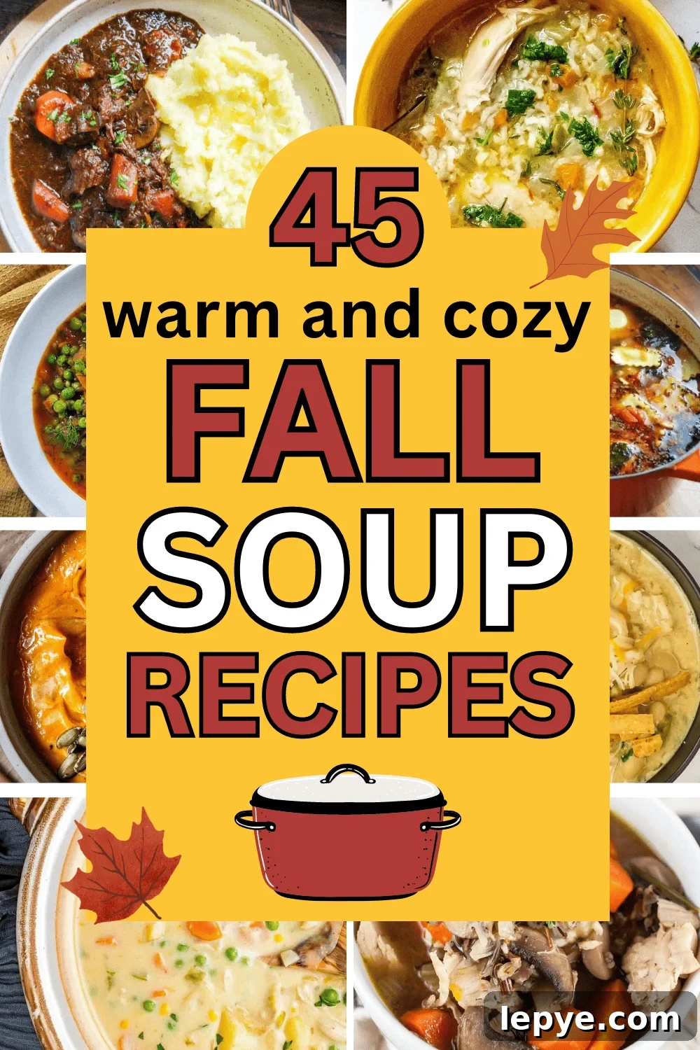 45 Cozy Fall Soups and Stews for Cool Autumn Nights 2 The best cozy autumn soup recipes! Hearty fall soup ideas easy recipes