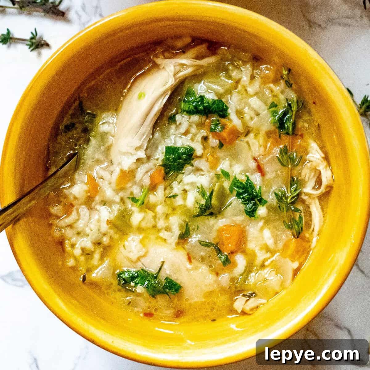 Image for Instant Pot Chicken and Rice Soup