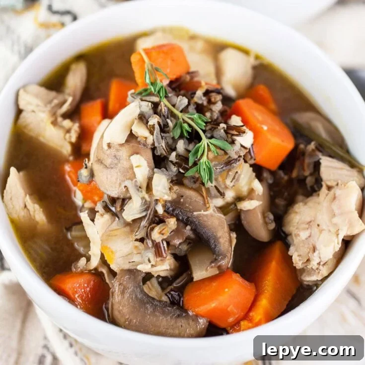 Image for Autumn Wild Rice Soup with Turkey