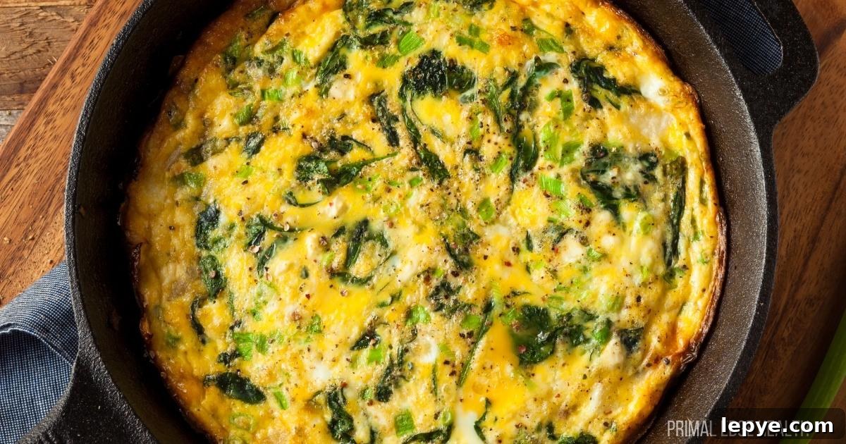 15 High-Protein Breakfasts to Power Your Morning Hustle 10 A picture of easy keto breakfast frittata.