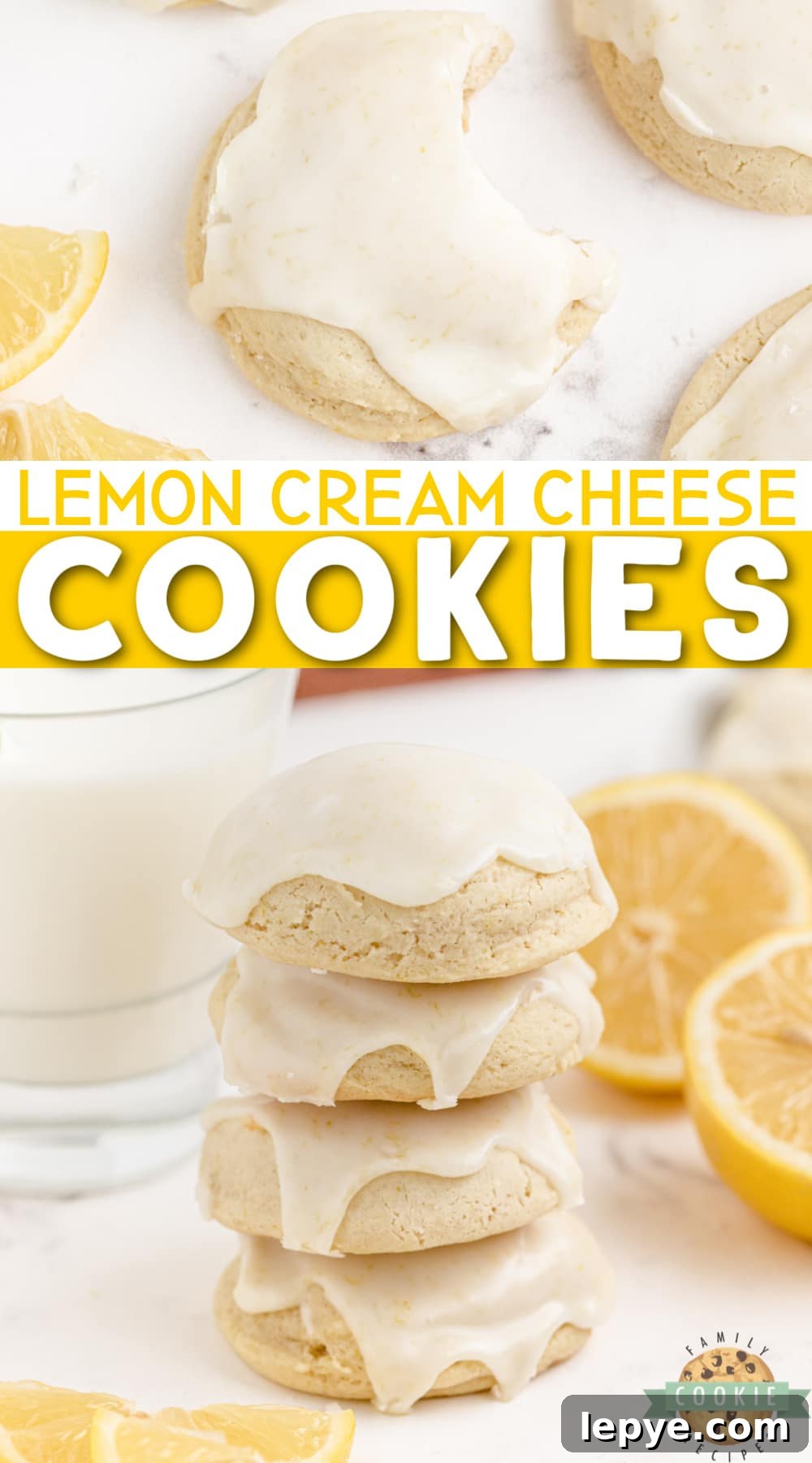Lemon Cream Cheese Cookies — Soft, Zesty Cookie Recipe 9 Lemon Cream Cheese Cookies are soft, thick and packed with lemon flavor!