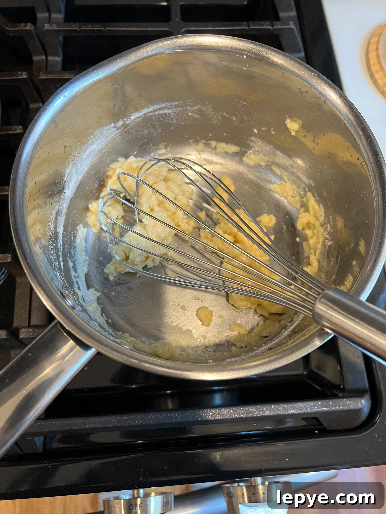 How to Make Classic Danish Leverpostej (Liver Pâté) 14 Making a roux on the stove.
