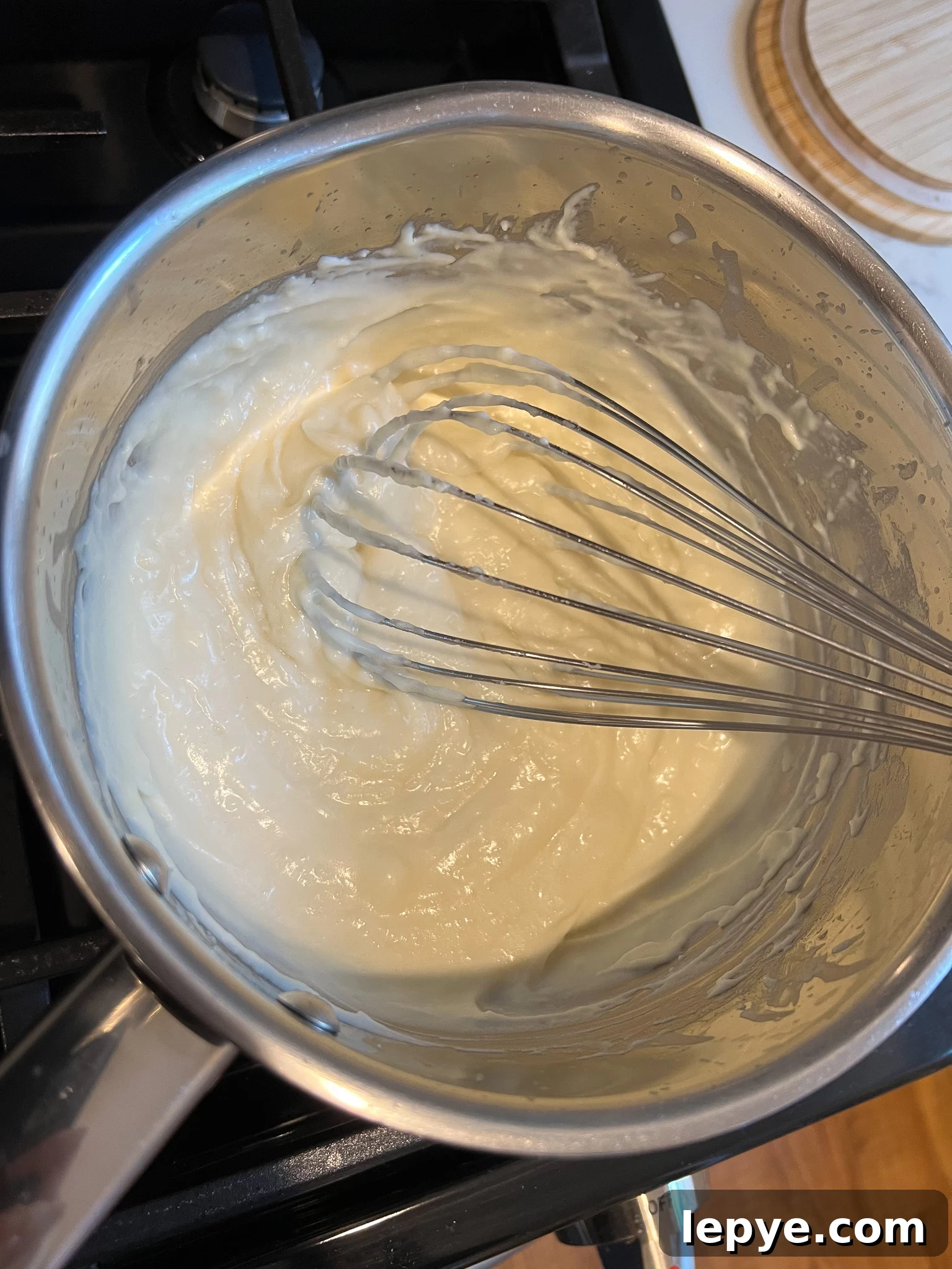 How to Make Classic Danish Leverpostej (Liver Pâté) 15 Making a roux on the stove.