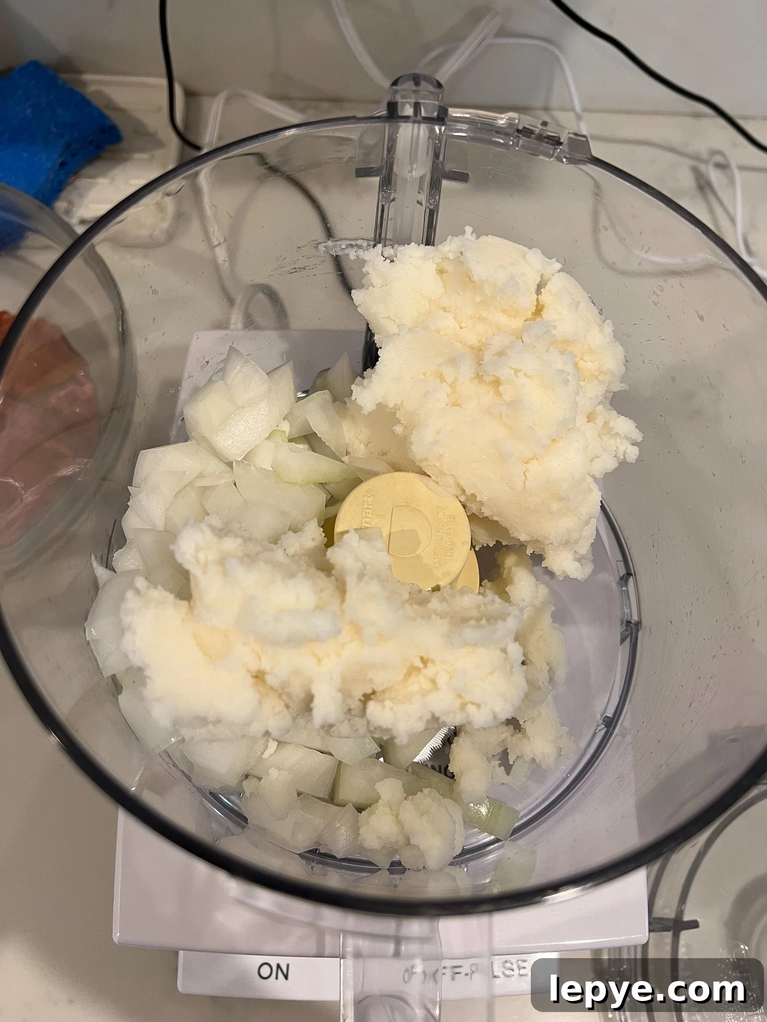 How to Make Classic Danish Leverpostej (Liver Pâté) 16 Pork lard and onions in a food processor.