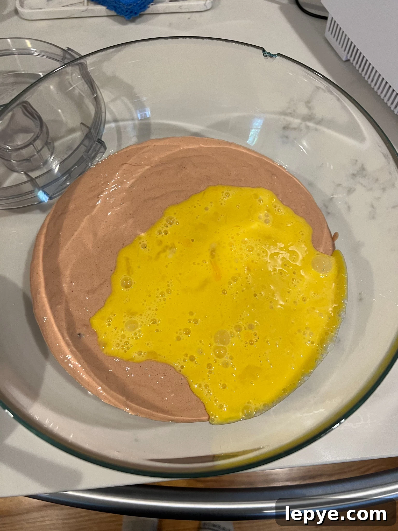 How to Make Classic Danish Leverpostej (Liver Pâté) 19 Adding eggs to the liver mixture.