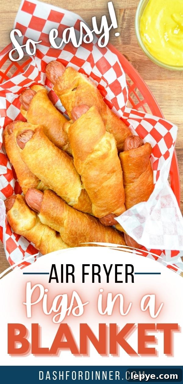 Crispy Air Fryer Pigs in a Blanket Recipe 12 Air fryer pigs in a blanket