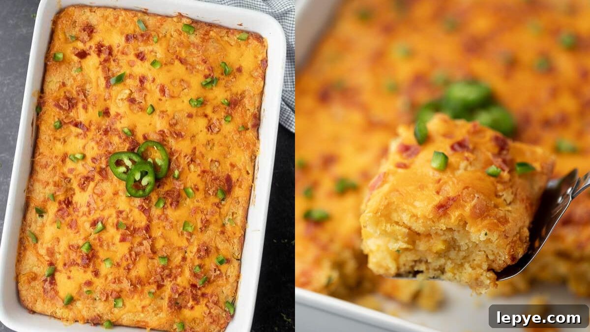 Jalapeño popper corn casserole