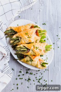 Prosciutto-Wrapped Asparagus Puff Pastry Appetizers 2 asparagus prosciutto puff pastry appetizers