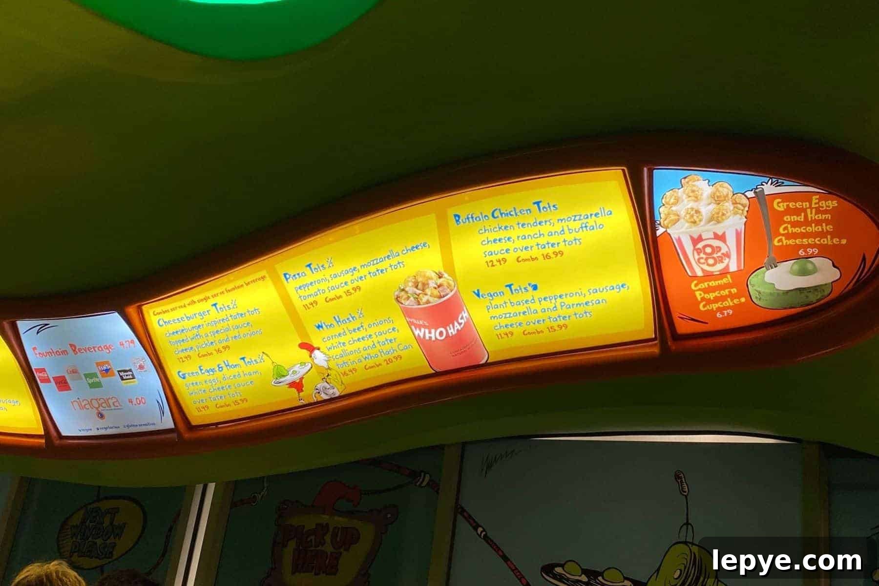 green eggs and ham cafe menu